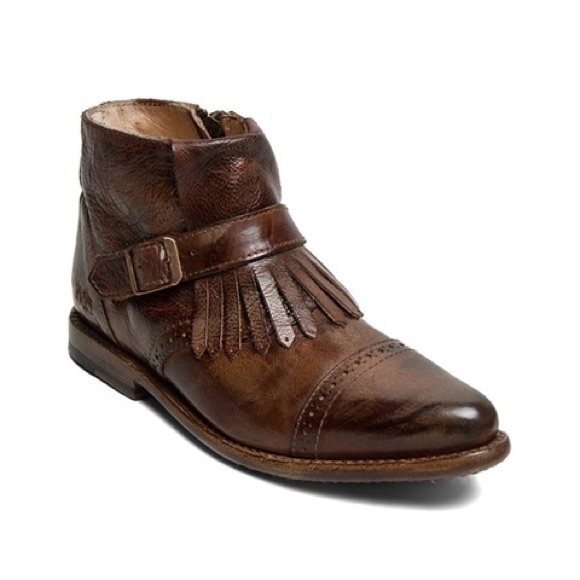 new Bed Stu ❉ Handmade Ankle Bootie ❉ Teak Rustic - Picture 5 of 10